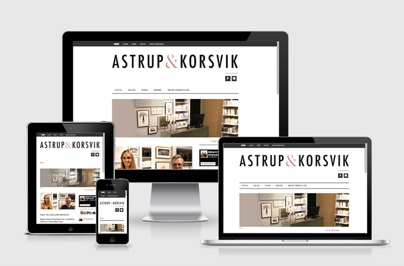 Astrup &Korsvik website og logo